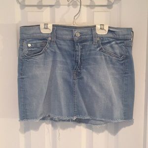 7 For All Mankind Demin Skirt